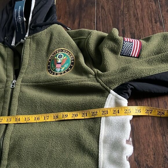 Bradford Exchange US Army Fleece Jacket Coat with Hood size  Large NWT - Picture 9 of 11